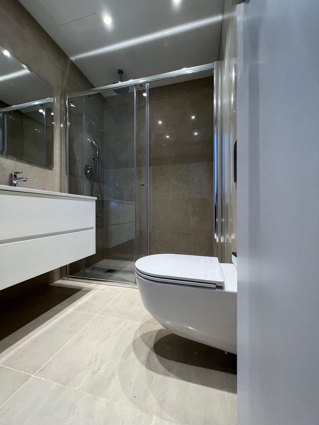 Bathroom with walk-in shower